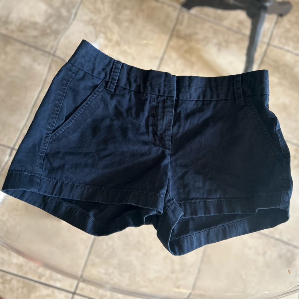 J. Crew Chino Shorts in Navy and Cream